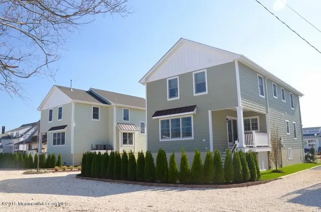 a front view of a building with street