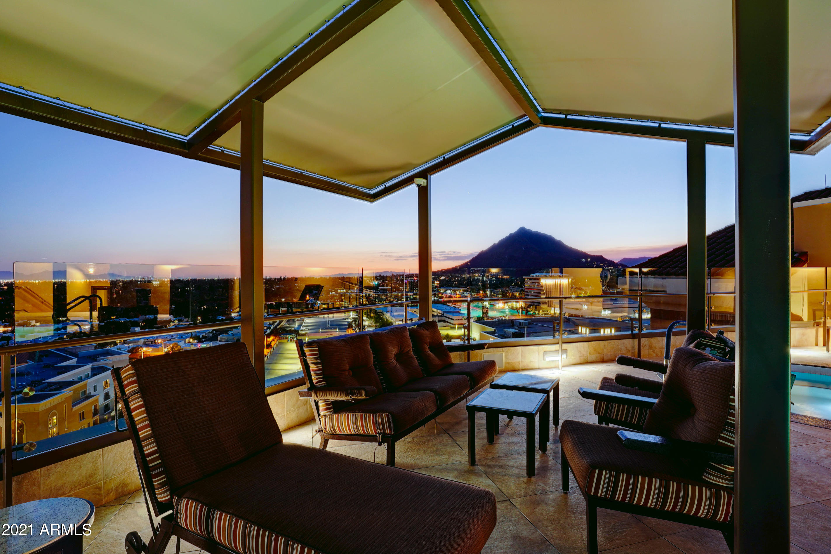 7181 East Camelback Road, Unit 804 Scottsdale, AZ 85251 - Photo 63 of 69 Covered area at the roof top pool