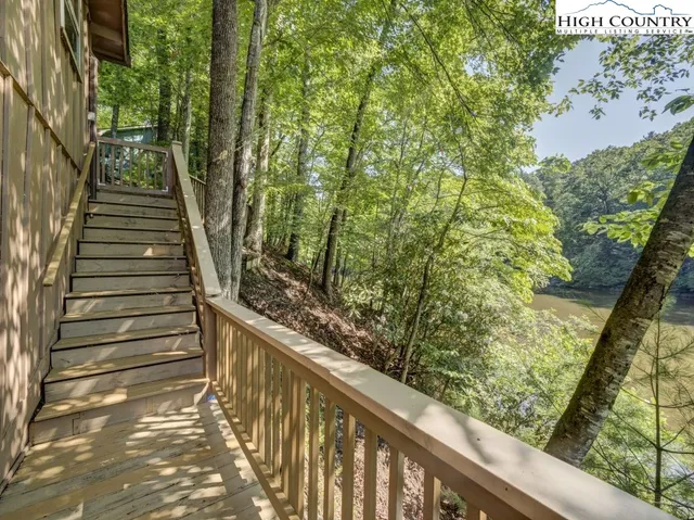 a view of porch with a furniture