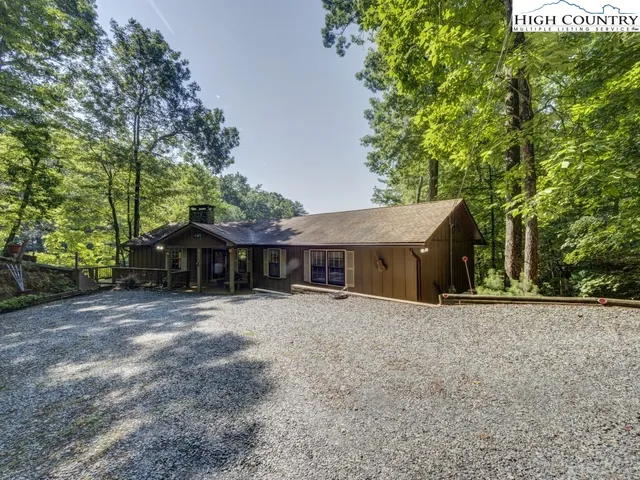 front view of a house with a trees