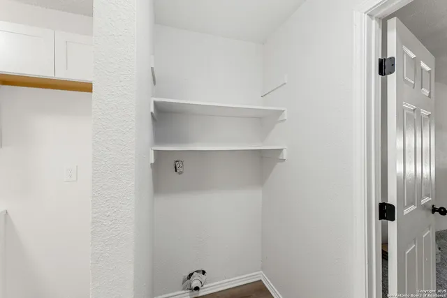 a view of a walk in closet