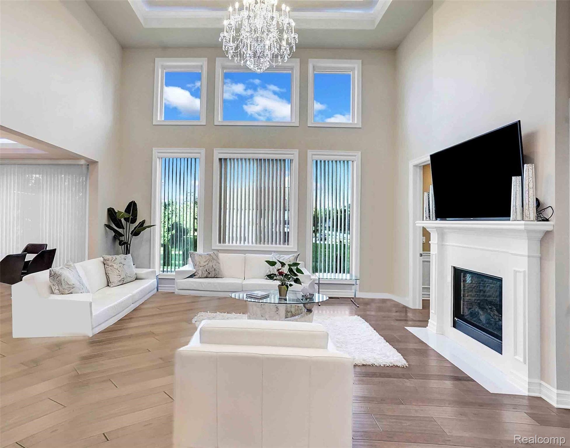 36025 West 14 Mile Road Farmington, MI 48331 - Photo 9 of 38 Living Room with Floor to Ceiling Windows.jpg