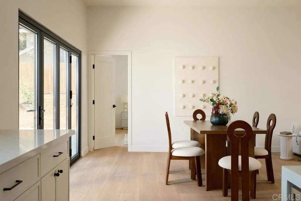 2025 Valley Road Oceanside, CA 92056 - Photo 12 of 31 a view of a dining room with furniture and wooden floor