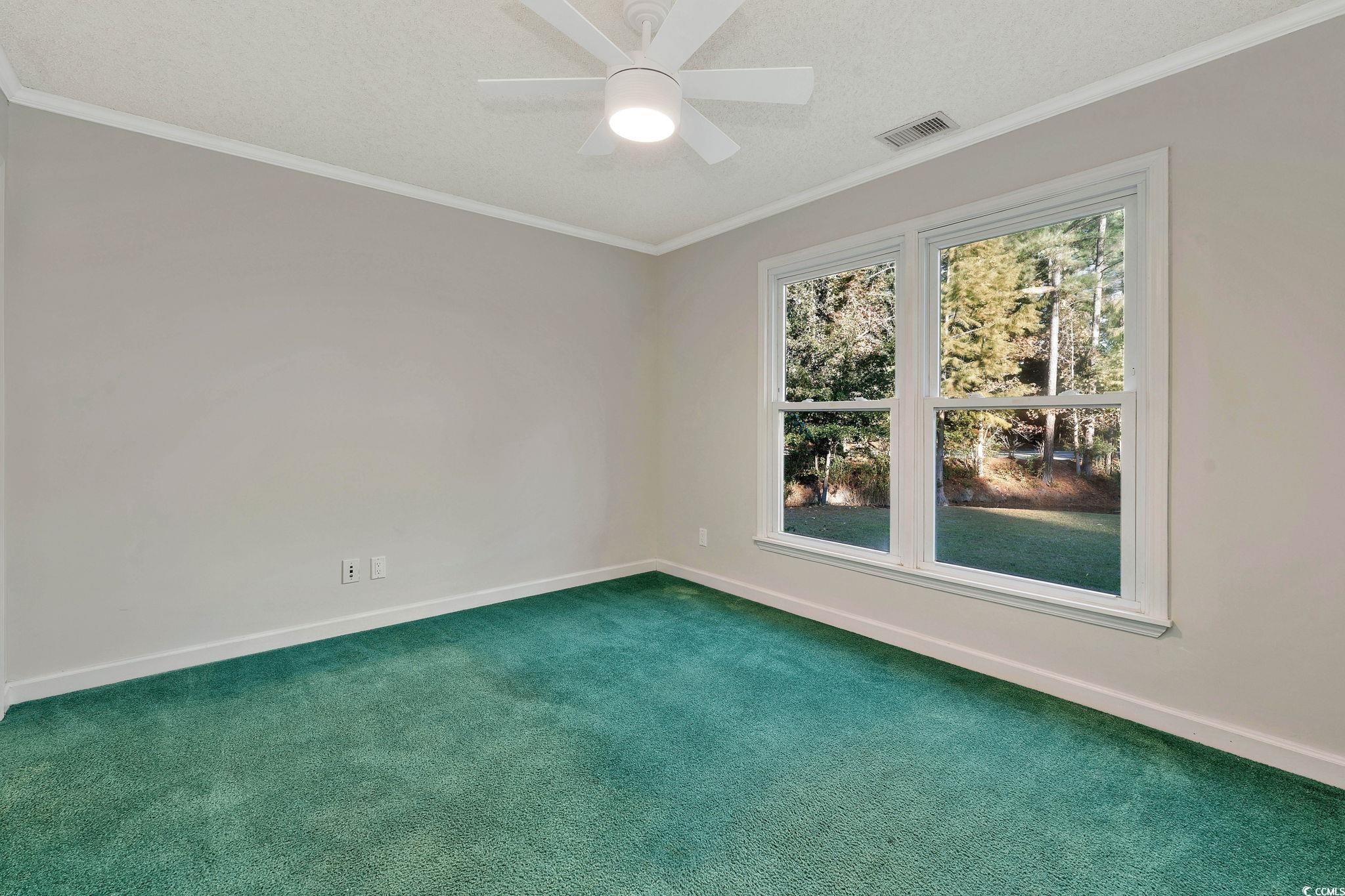 1305 Conifer Court Murrells Inlet, SC 29576 - Photo 14 of 30 Empty room with crown molding, carpet, and ceiling