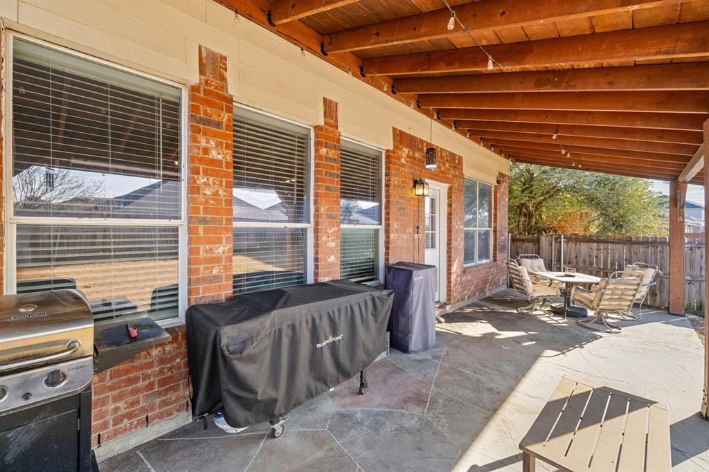 4029 Bridge Water Road Heartland, TX 75126 - Photo 4 of 39 Outside you'll find the oversized, covered patio that opens to a large, grassy back yard - the perfect place to relax or entertain!
