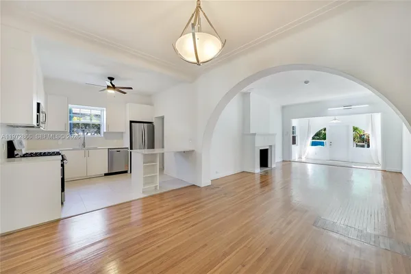 a view of a living room