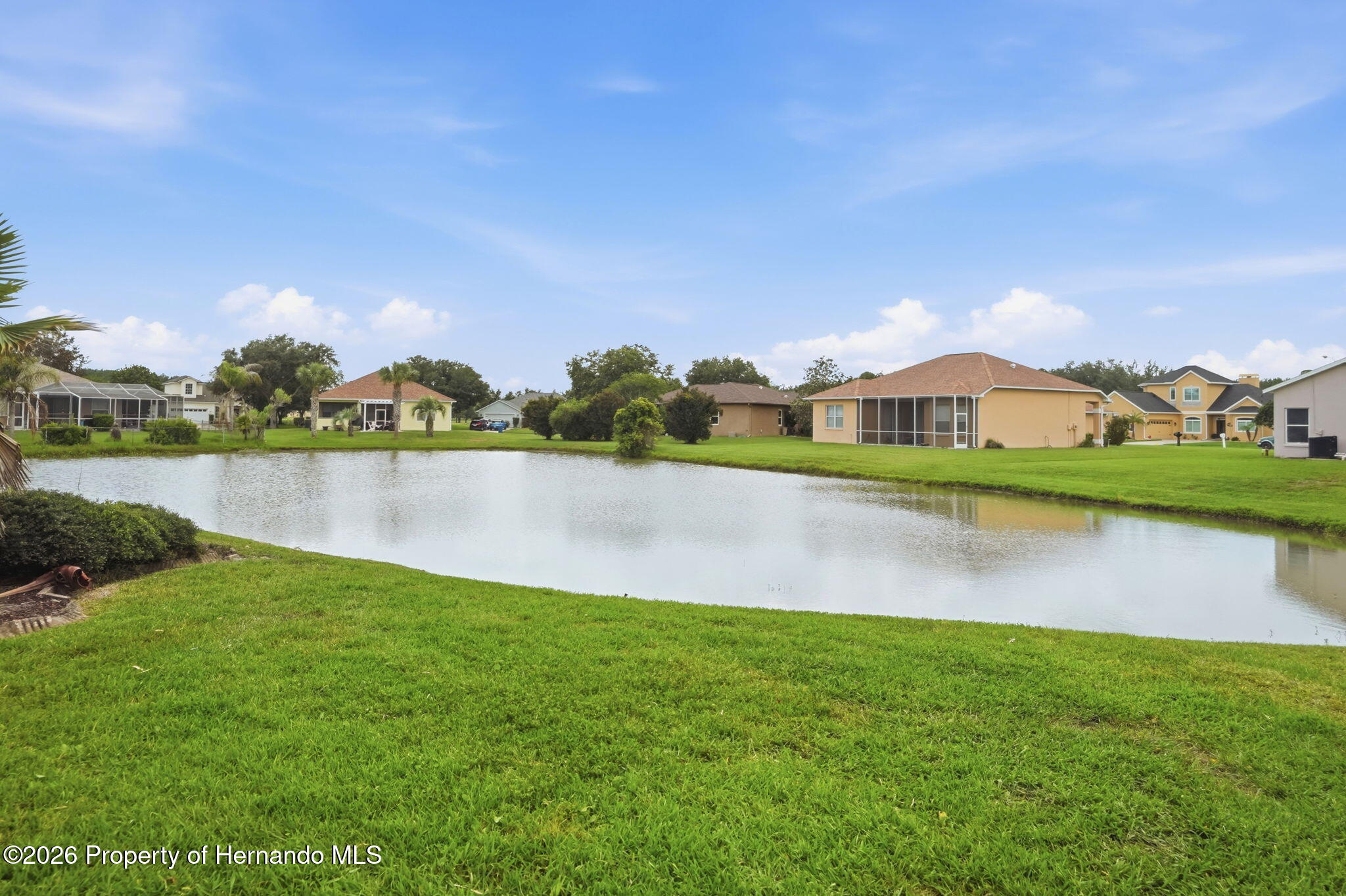 18131 Rivard Boulevard Brooksville, FL 34604 - Photo 48 of 66 a view of a lake with houses in the back