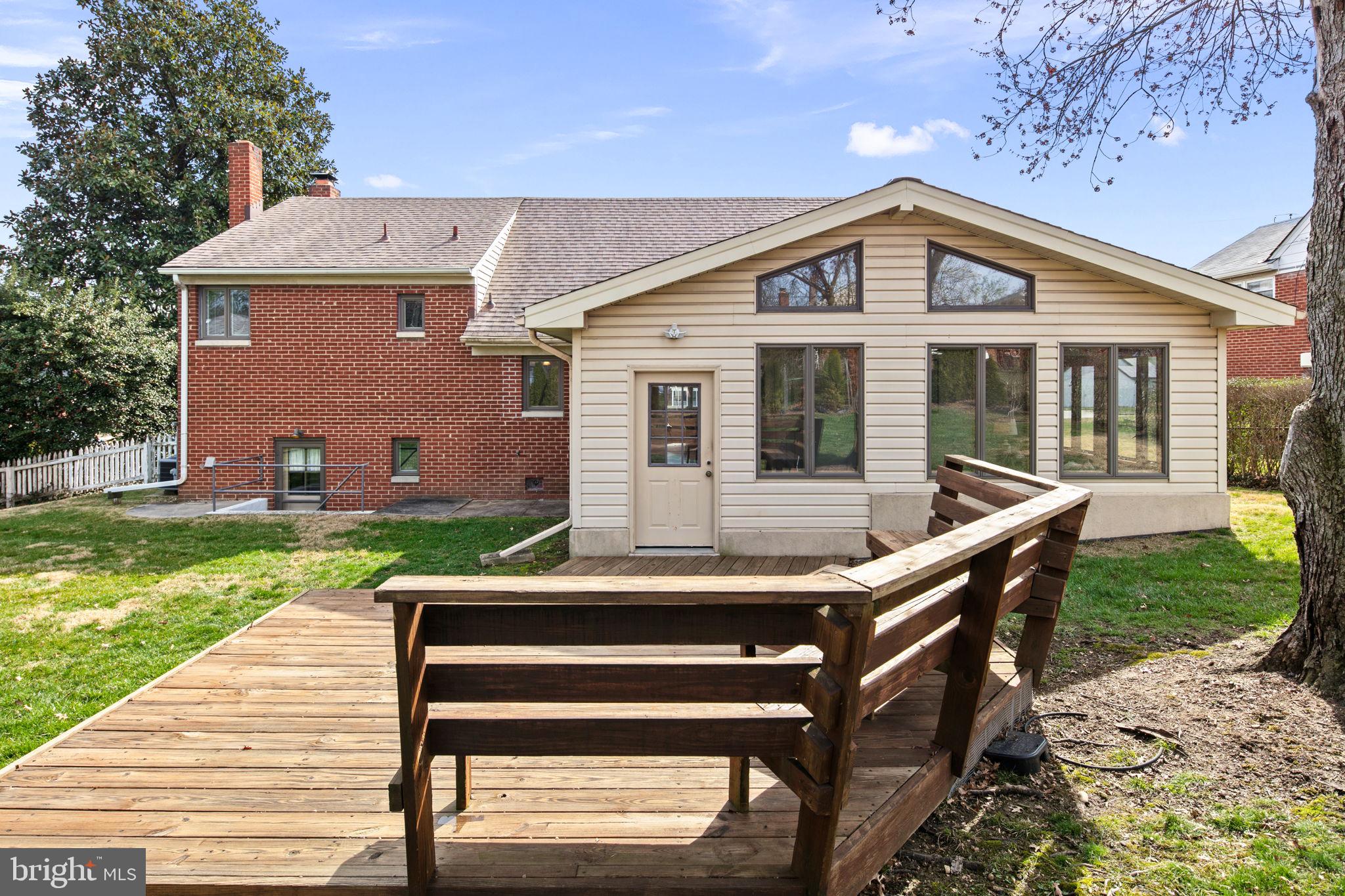 5918 Augusta Drive Springfield, VA 22150 - Photo 41 of 45 Rear Yard w/ Deck & Shed