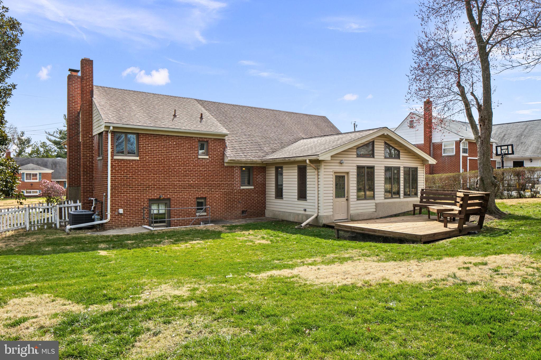 5918 Augusta Drive Springfield, VA 22150 - Photo 42 of 45 Rear Yard w/ Deck & Shed