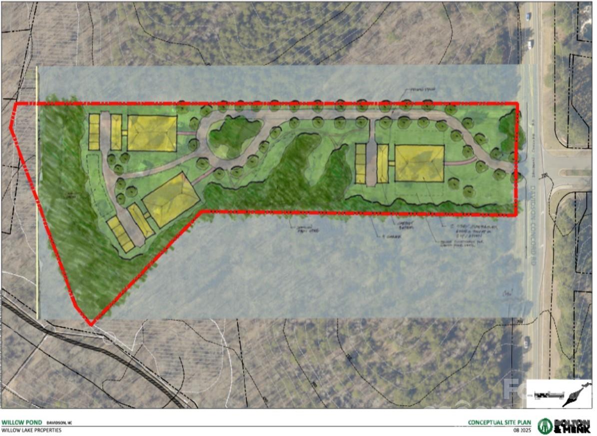 a bird view of a garden