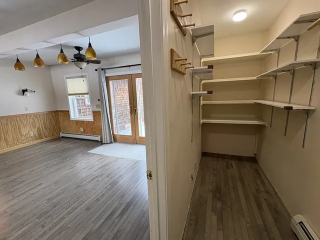 wooden floor in an empty room