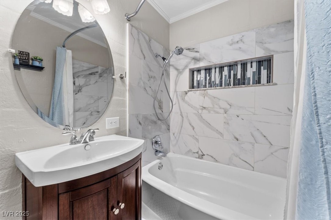 556 7th Street Boulder City, NV 89005 - Photo 20 of 37 Bedroom featuring a ceiling fan, and light tile patterned floors