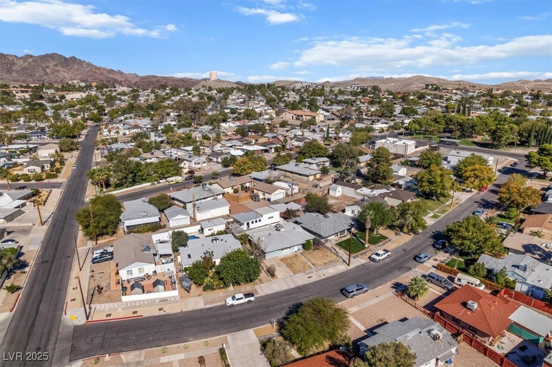 556 7th Street Boulder City, NV 89005 - Photo 36 of 37 Aerial view of residential area with a mountainous background