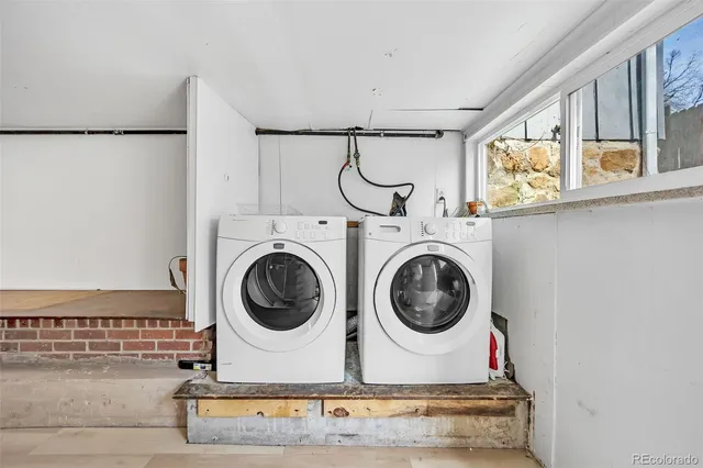 a view of a bedroom with utility area