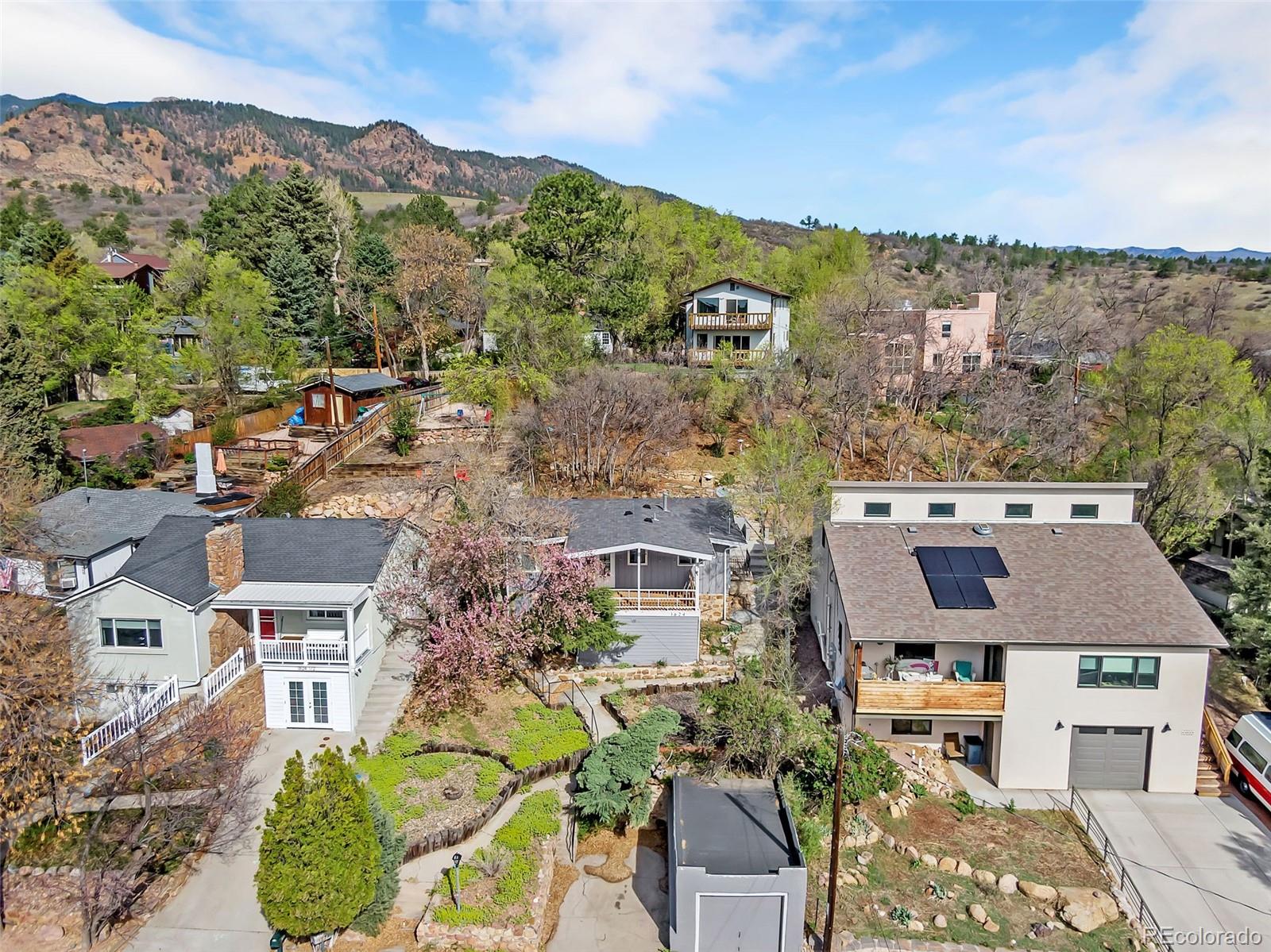 1624 Cheyenne Boulevard Colorado Springs, CO 80906 - Photo 40 of 47 an aerial view of multiple house