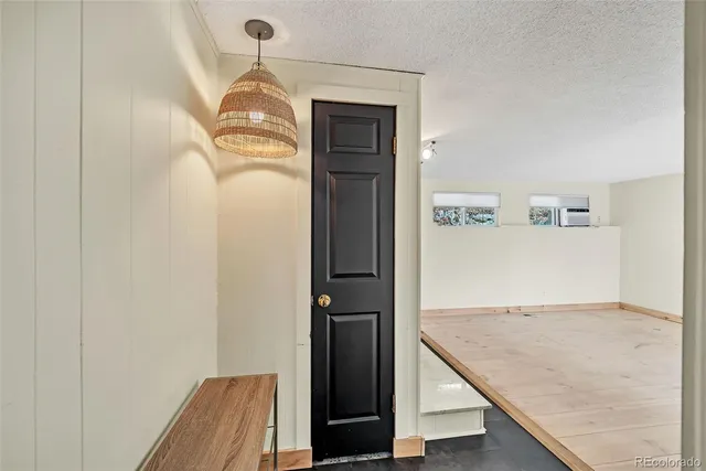 a view of hallway with stairs