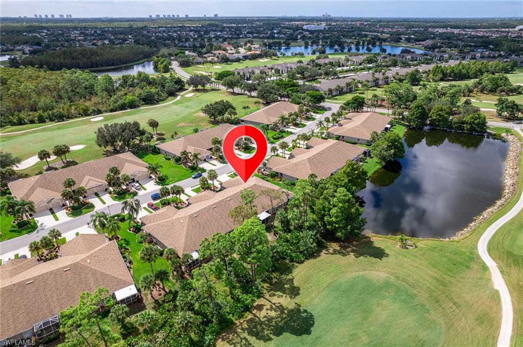 21441 Knighton Run Estero, FL 33928 - Photo 48 of 50 an aerial view of a and swimming pool