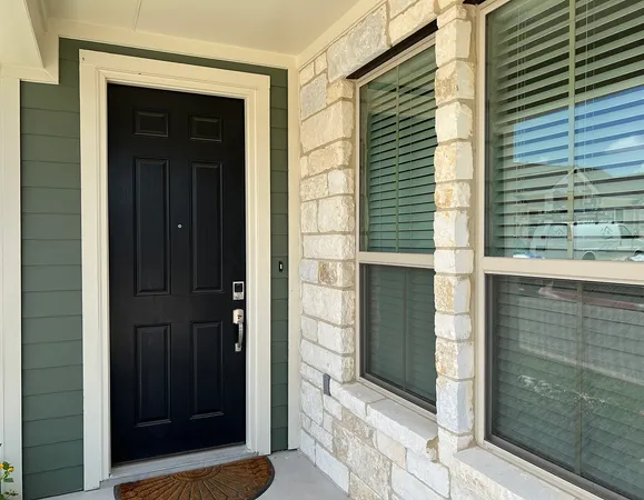 a view of front door