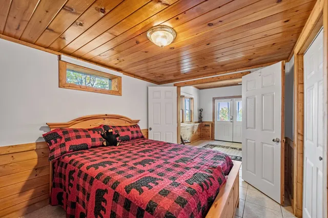 a view of lake from balcony