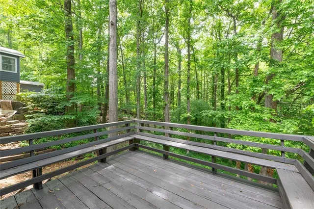 a view of outdoor space with deck