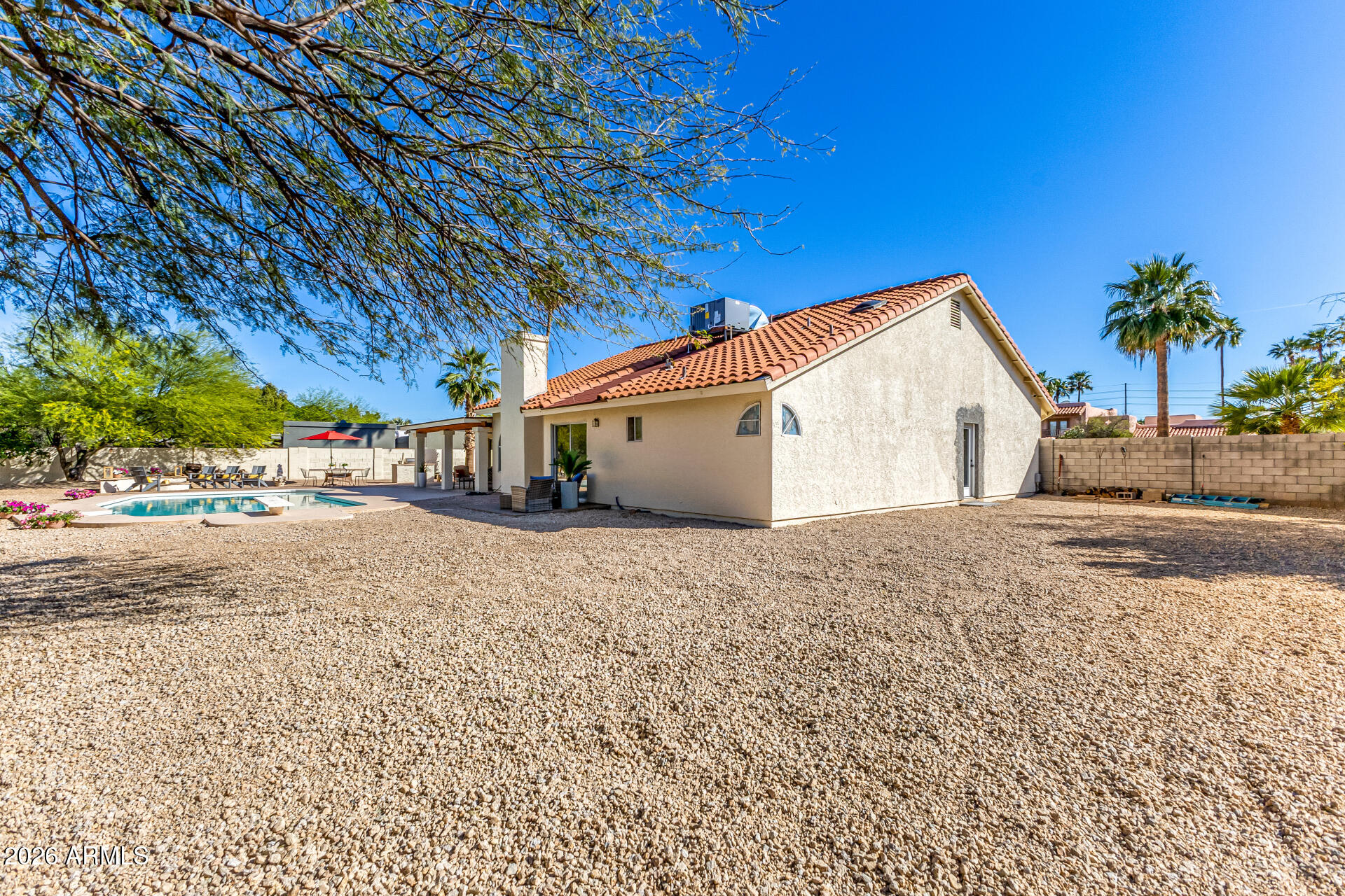 5116 East Wethersfield Road Scottsdale, AZ 85254 - Photo 44 of 53 48 - Backyard looking SE from RV Gate 2