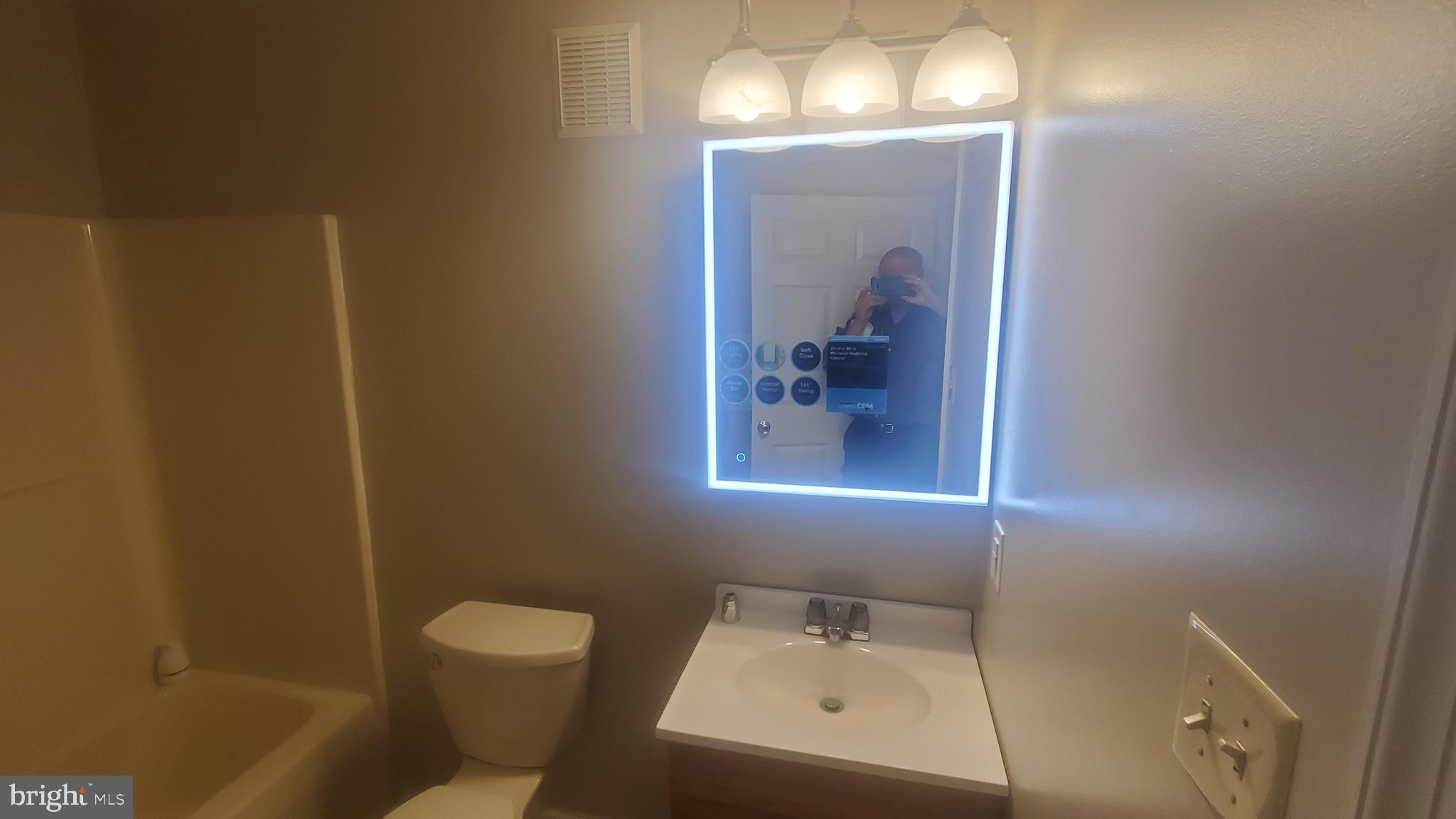 1292 South Ox Road Woodstock, VA 22664 - Photo 19 of 24 a bathroom with a sink mirror and toilet