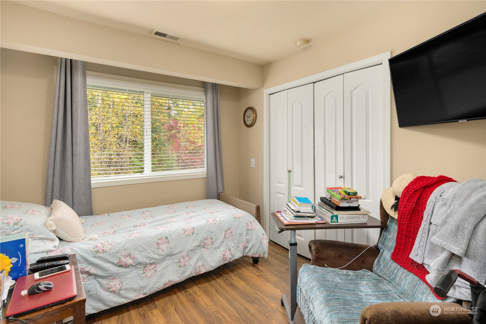 Undisclosed Address Bothell, WA 98021 - Photo 13 of 16 a bedroom with bed and a window