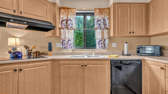 a kitchen with appliances cabinets and a sink