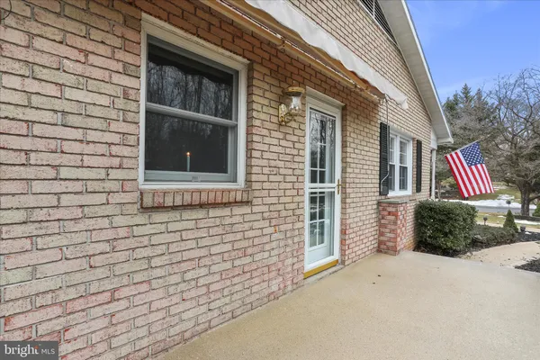 a view of front door of house