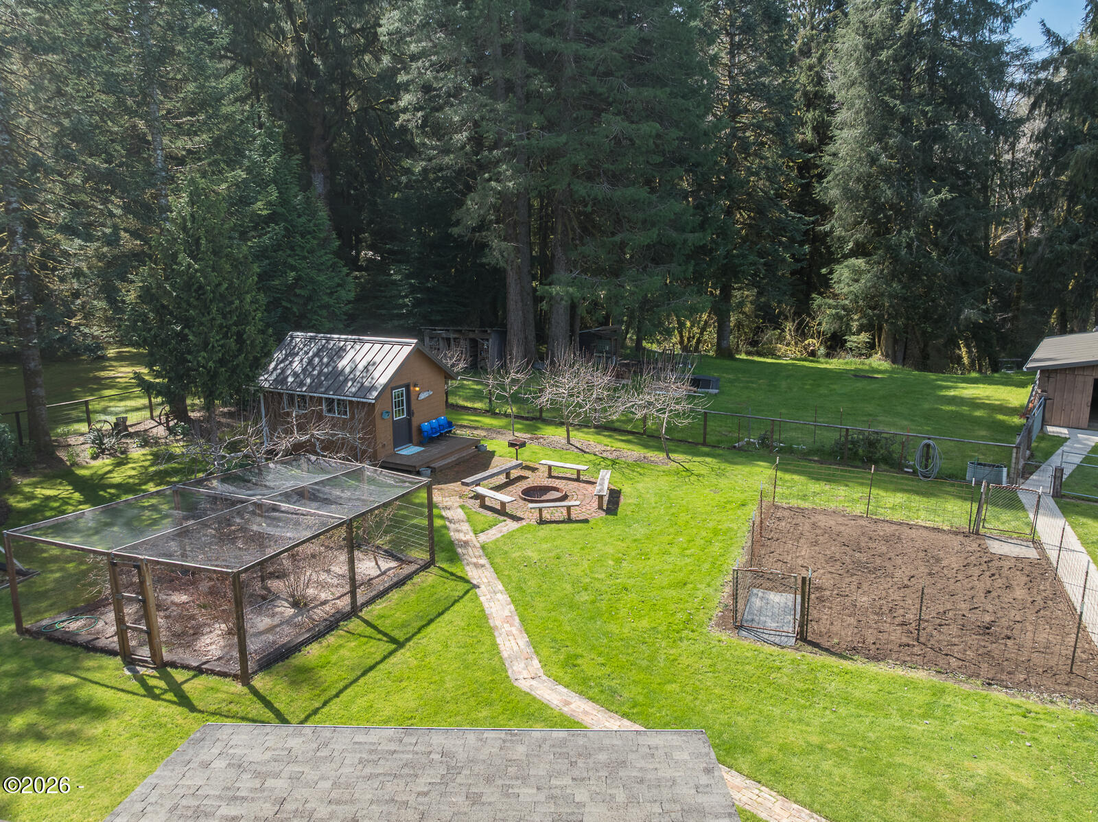 871 Old River Road Northeast Siletz, OR 97380 - Photo 71 of 86 Fenced Blueberry Gardens