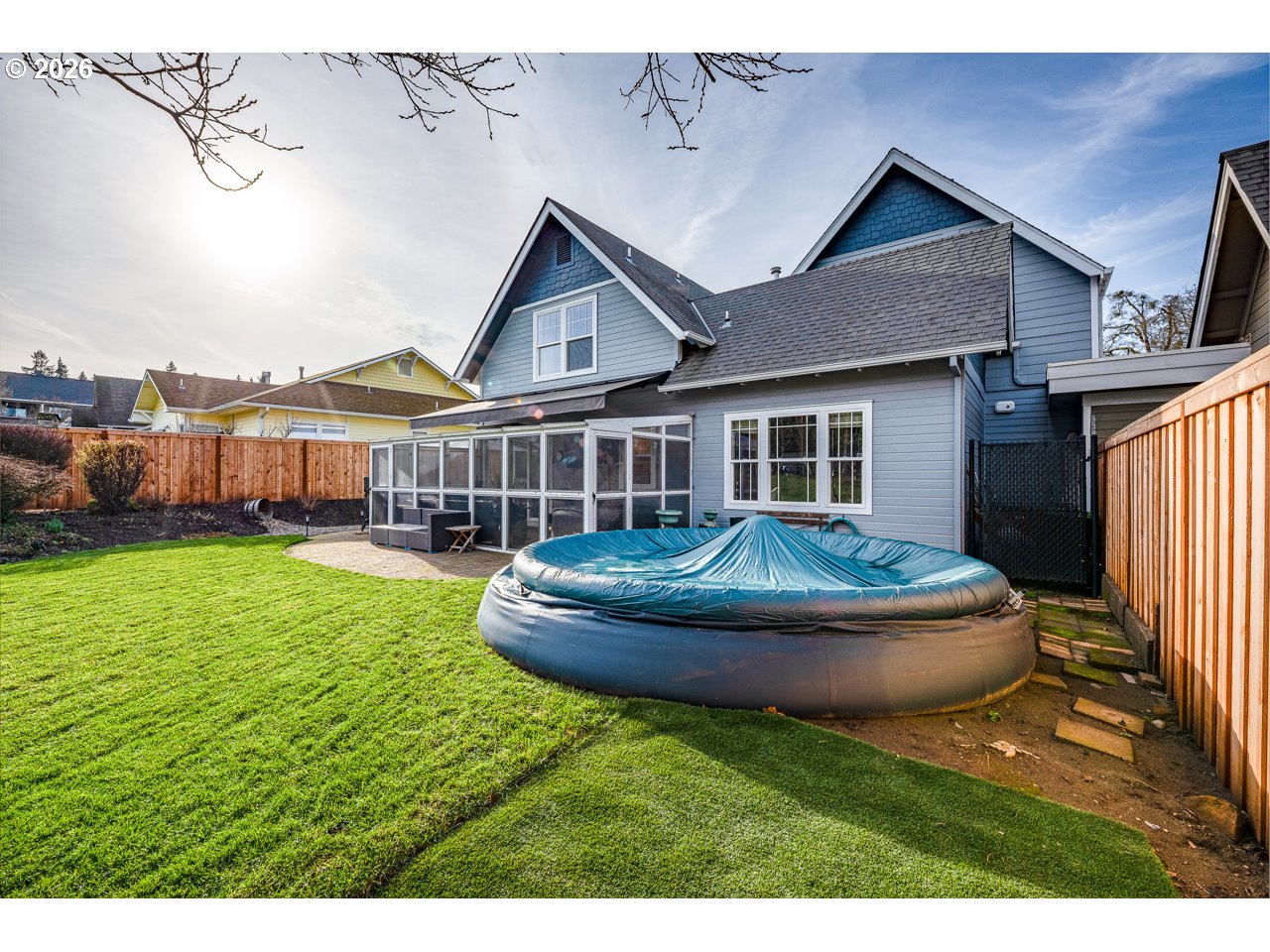 38 Denmark Loop Silverton, OR 97381 - Photo 36 of 47 a front view of house with yard and green space