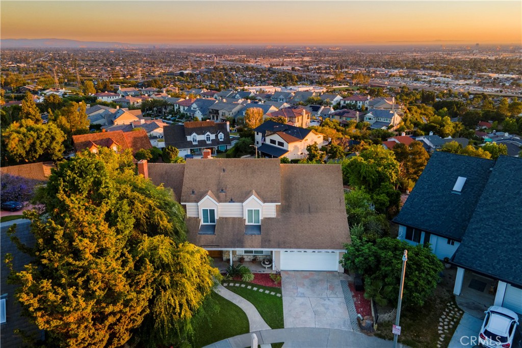 2810 East Echo Hill Way Orange, CA 92867 - Photo 46 of 49 an aerial view of residential houses with city view