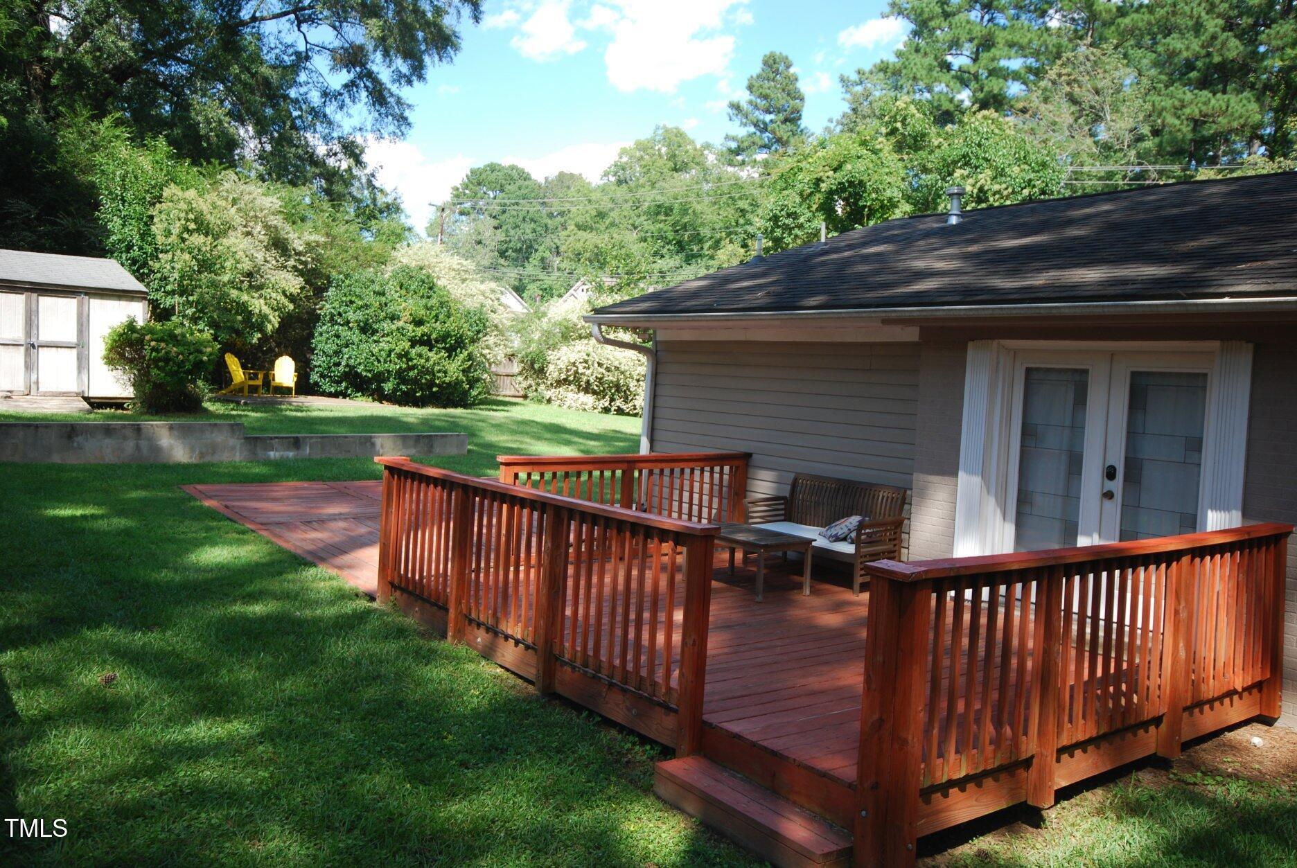 416 Morreene Road Durham, NC 27705 - Photo 23 of 28 a view of a deck with a small yard
