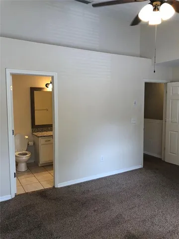 a view of a room with a wardrobe space