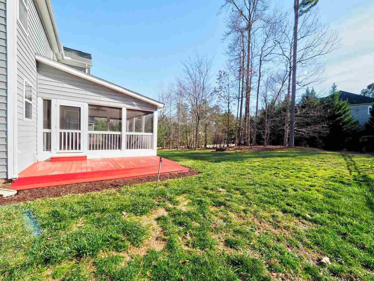 4501 Fairview Ridge Lane Apex, NC 27539 - Photo 26 of 30 Attached grilling deck is freshly painted. Deck & Backyard