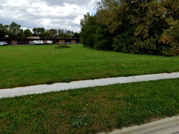 a view of a grassy field