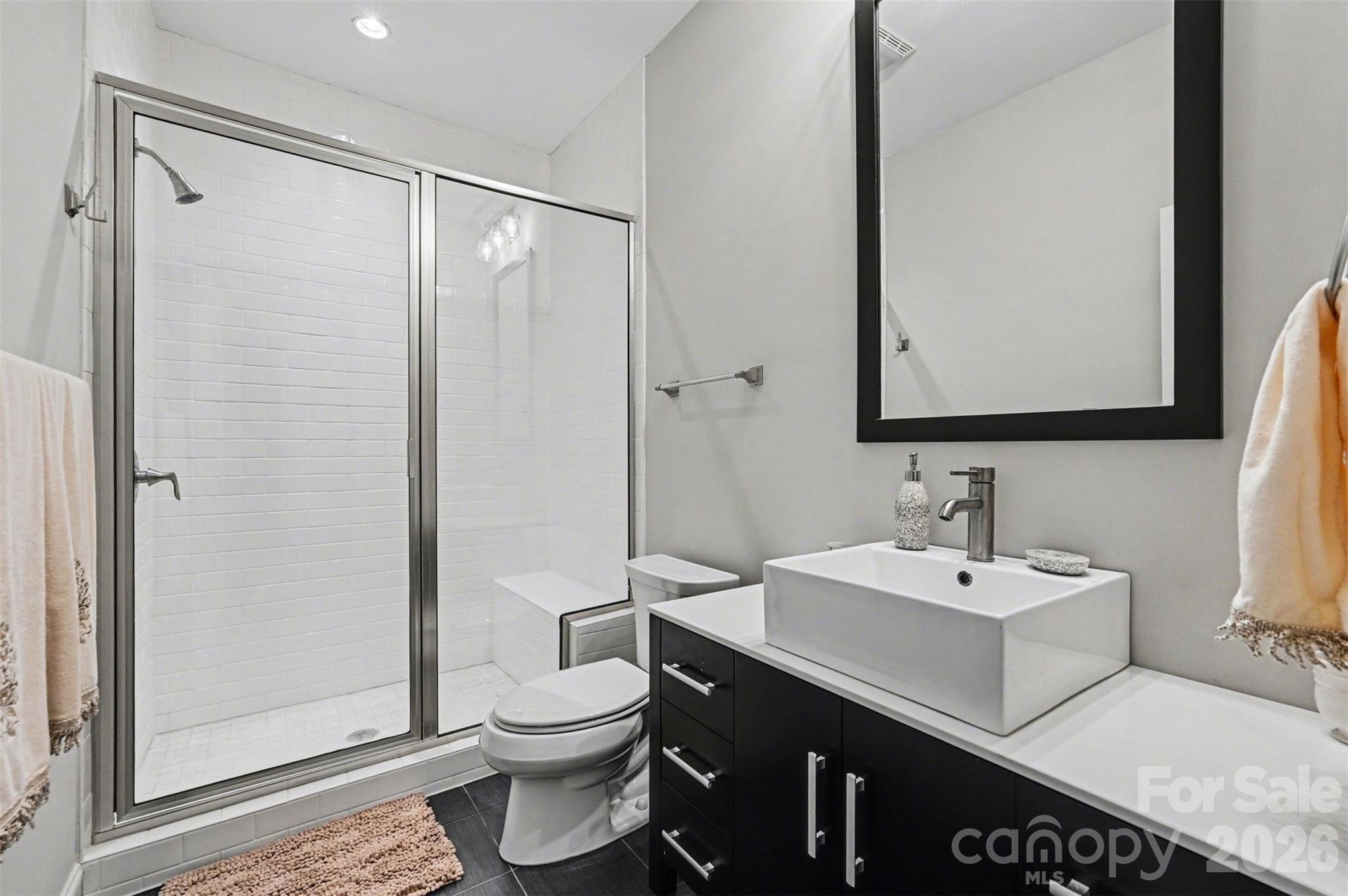 6302 Chimney Bluff Road Lancaster, SC 29720 - Photo 31 of 47 a bathroom with a sink a toilet and shower