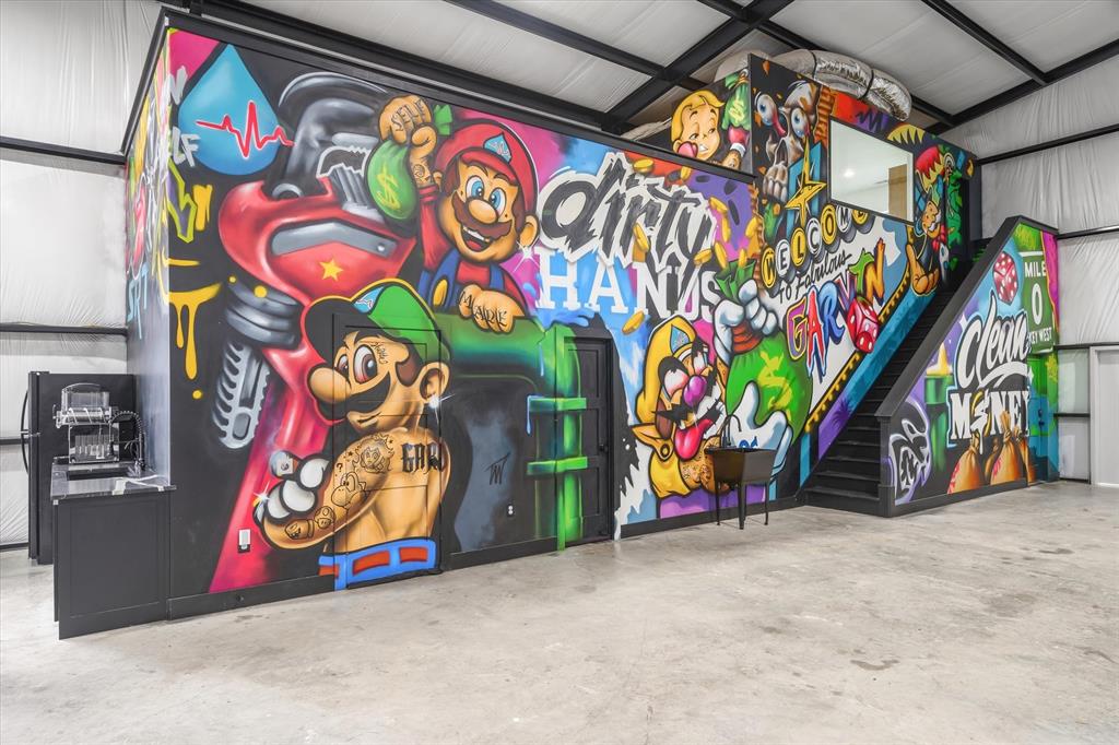 9346 Homestead Lane Forney, TX 75126 - Photo 26 of 39 Seller's commissioned renowned Dallas artist Trey Wilder to paint this custom mural. With the right offer, seller's are willing to bring him back to paint over their name and customize it for the buyers.