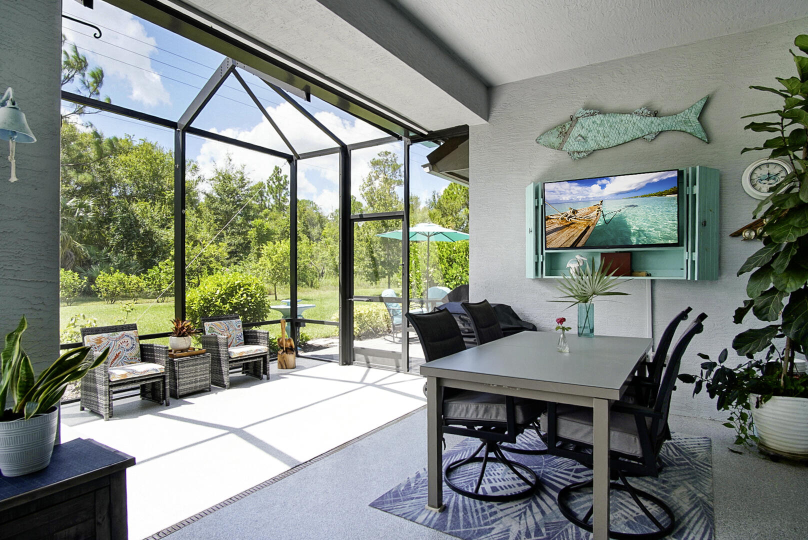 2652 Conifer Drive Fort Pierce, FL 34951 - Photo 37 of 45 a view of a dining room with furniture window and outside view