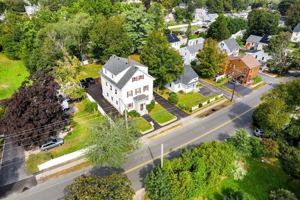 129 Friend Street Amesbury, MA 01913 - Photo 31 of 37 an aerial view of a house with a garden