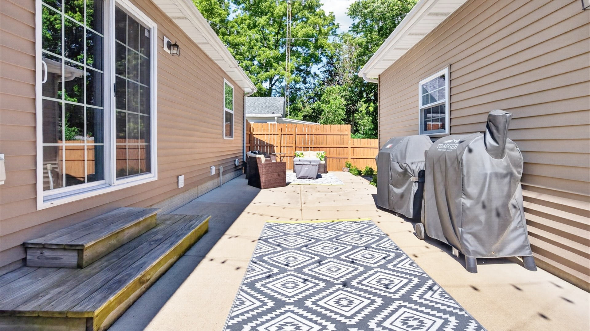 308 East Locust Street Normal, IL 61761 - Photo 26 of 40 a view of a backyard with sitting area