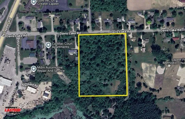 $50,000 | 10.6-acres Davis Lake Road, Lapeer, MI 48446