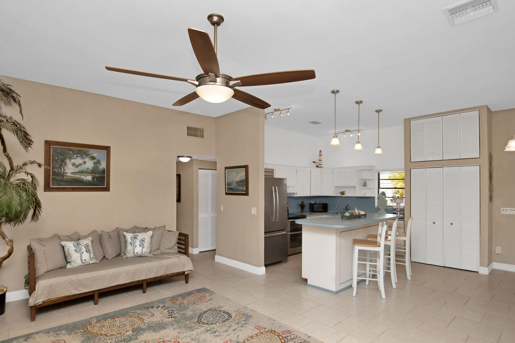 80 Seagate Boulevard Key Largo, FL 33037 - Photo 23 of 46 a living room with furniture and kitchen view
