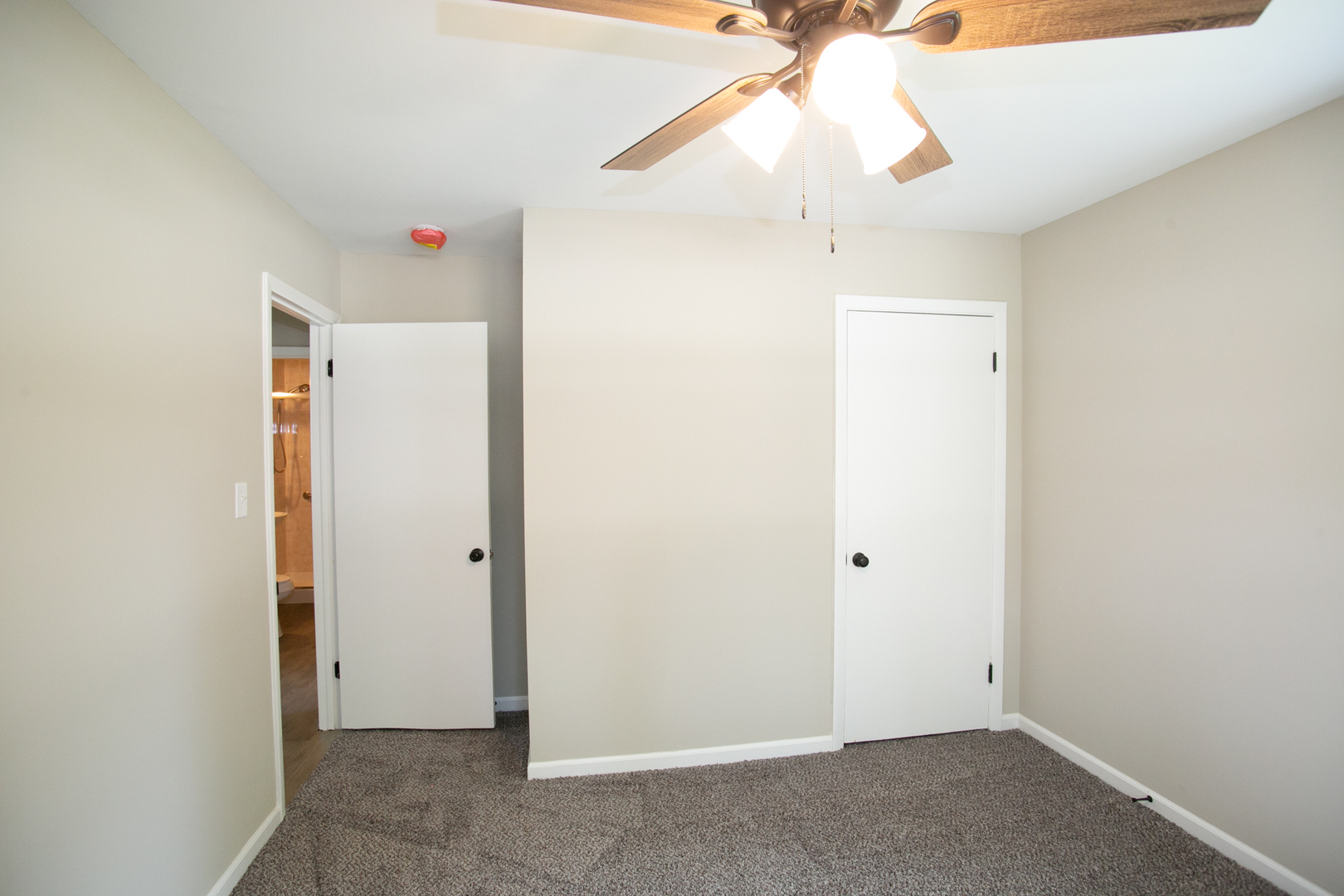 6000 Birmingham Street Chicago Ridge, IL 60415 - Photo 17 of 23 an empty room with a chandelier fan and closet