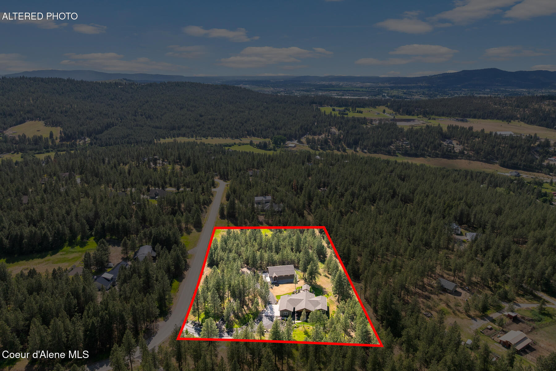 19673 West Treend Road Post Falls, ID 83854 - Photo 101 of 105 Aerial_19673WTreendRd-13_Outlined