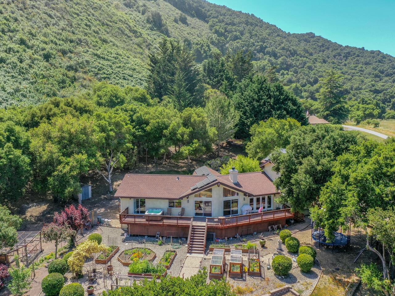 27470 Schulte Road Carmel, CA 93923 - Photo 39 of 56 a front view of a house with garden