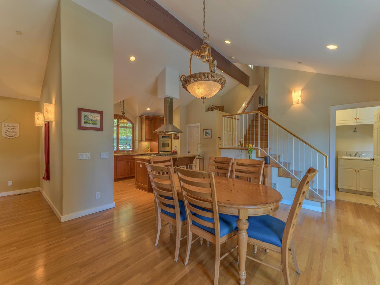 27470 Schulte Road Carmel, CA 93923 - Photo 10 of 56 a view of a dining room with furniture and wooden floor