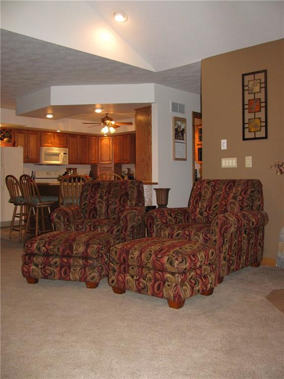 153 North Good Hope Road Greenville, PA 16125 - Photo 14 of 25 L.R. SPACE OPEN TO OAK KITCHEN WITH BREAKFAST BAR