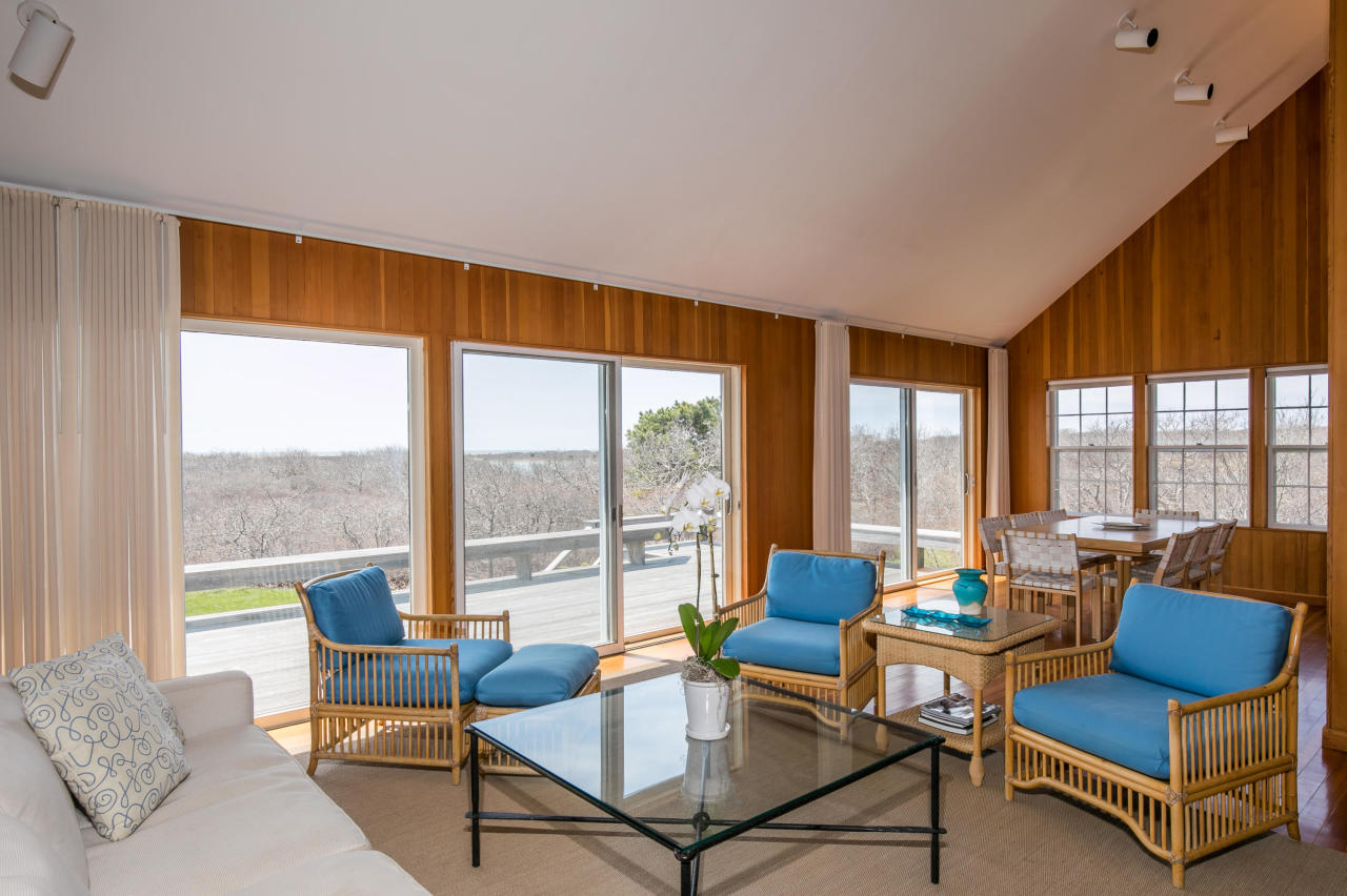 50 Oyster Watcha Road Edgartown, MA 02539 - Photo 24 of 27 a living room with furniture and a large window