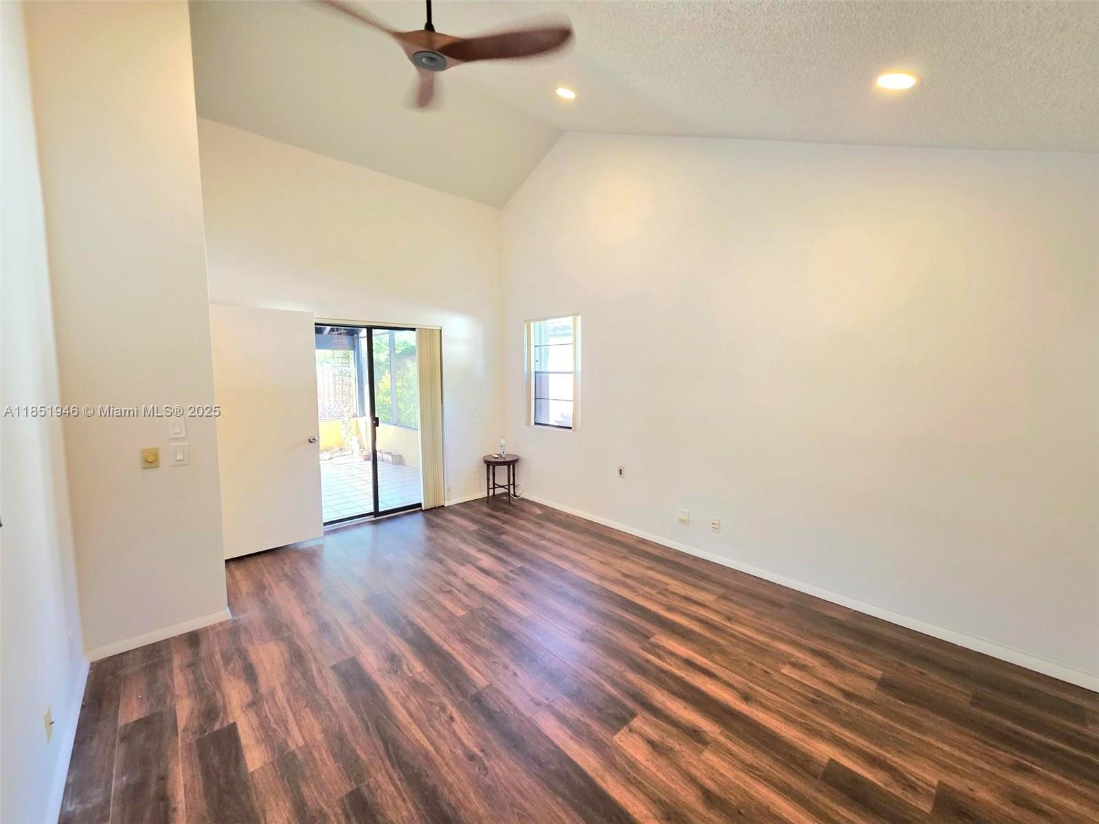 2320 Dover, Unit 2320 Weston, FL 33326 - Photo 28 of 44 a view of empty room with wooden floor and fan